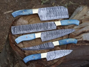 Kitchen Tools 5 PCS Chef Set Damascus steel Blade Kitchen Set W/L/S BL- 4794 - Picture 1 of 23