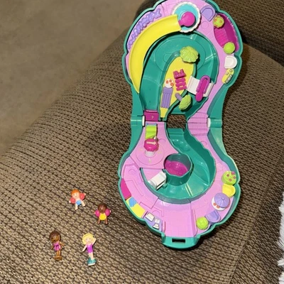 Polly Pocket Splash & Slide Waterpark Vintage Playset With Dolls 1995 - Image 1 of 4