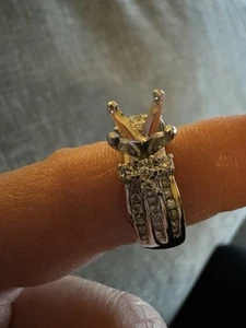 diamond engagement ring semi mount - Picture 1 of 8