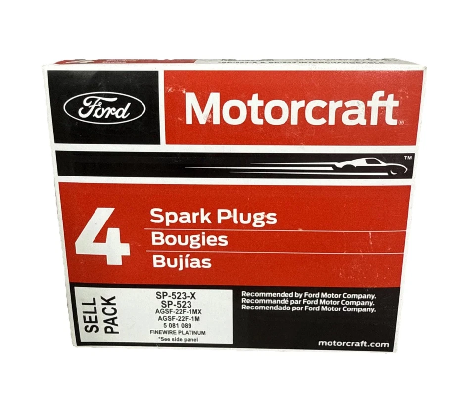 (4) VELAS DE IGNIÇÃO FORD MOTORCRAFT SP-523 FINEWIRE PLATINA PARA FORD ESCAPE MAZDA 6 - Imagem 1 de 1