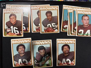 1972 Topps Football Browns Lot - Bild 1 von 1