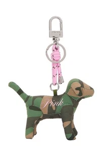 VICTORIA'S SECRET PINK CAMO MICRO DOG KEYCHAIN (NEW RELEASE) - Picture 1 of 2