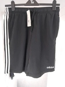 PANTALONCINO ADIDAS UOMO 3 STRISCE - NERO - TAGLIA UK MEDIUM - Foto 1 di 3