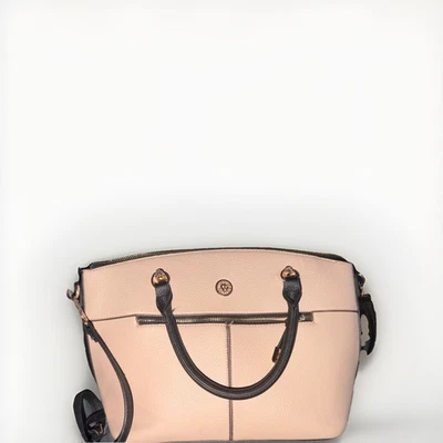 Bolso Bandolera Bolso Cartera Anne Klein Dome Malva Y Negro Foto 1 de 3