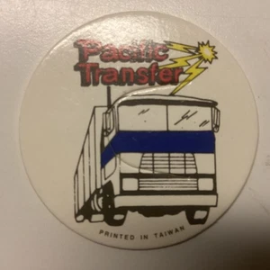 Vintage Pacific Transfer Semi Tractor Freight Trucking Hawaii POG Milk Cap 1993 - Picture 1 of 2