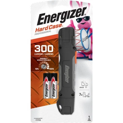 Energizer TUF2AAPE Estuche Rígido 300 Lúmenes Negro LED Luz de Trabajo Linterna Batería AA Foto 1 de 4