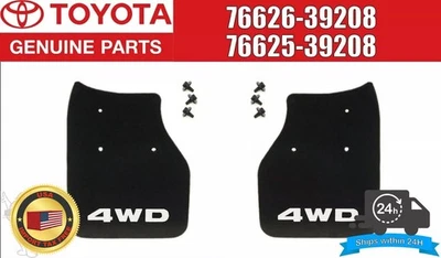 TOYOTA HILUX PICKUP 4RUNNER 89-95 4WD Genuine Rear Mud Flaps Guards Pair Set OEM - Image 1 of 4