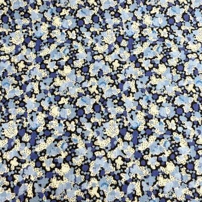 Liberty of London TANA LAWN Algodón "Pimienta" 3/4 Yardas Pieza Tela Azul Foto 1 de 4