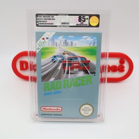 NES Nintendo RAD RACER W/ 3-D GLASSES - VGA GRADED 85+ UNCIR. European Version! 