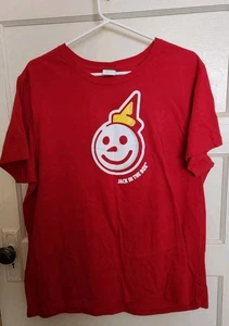 vintage 90s jack in the box "Curly Fries" Promo Tshirt XL rot Fast Food Burger - Bild 1 von 4