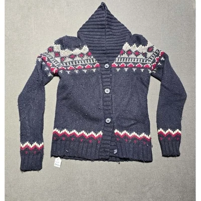 Uniqlo Fair Isle Knit Cardigan Sweater Women's Nordic Pattern Button Wool - Image 1 of 4