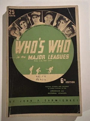 1938 Whos Who NEW YORK YANKEES Joe DIMAGGIO Lou GEHRIG Carl HUBBELL Lefty GROVE - Imagem 1 de 4