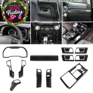 16x Kit de embellecedor de cubierta de tablero de instrumentos de fibra de carbono para 4runner 2010+ - Imagen 1 de 19