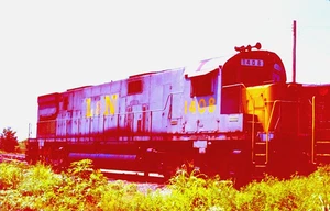 ORIGINAL KODACHROME SLIDE LOUISVILLE & NASHVILLE RR ALCO C-628 #1408 15.07.78 - Bild 1 von 1