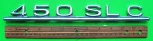 ca 1970's - 80's Mercedes Benz 450 SLC Coupe TRUNK LID SCRIPT / BADGE / EMBLEM - Picture 1 of 5