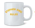Stephen King Rules Horror Ceramic Coffee Mug Tea Cup Fun Novelty Gift 12 oz