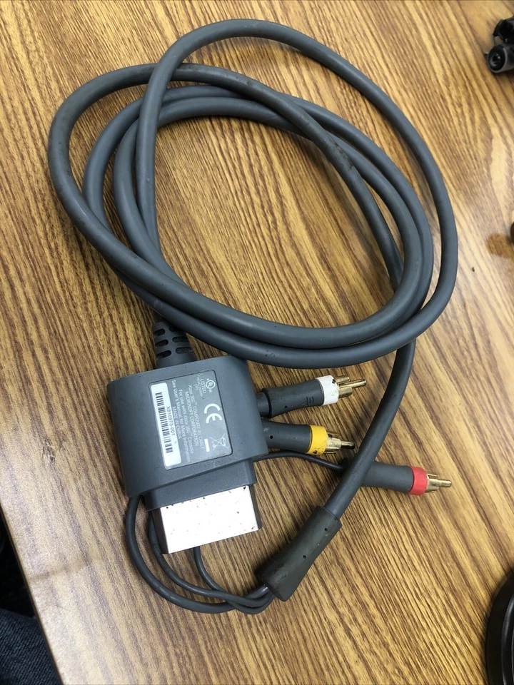 Original Genuine Microsoft Xbox 360 Composite AV Cable Cord X810973-001 99cents - Image 1 of 1