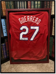 VLADIMIR GUERRERO SR. SIGNED Texas Rangers Jersey JSA COA Amazing Hitter - Picture 1 of 4