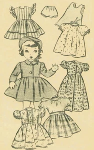 Vintage Puppenkleidung Schnittmuster #3528 - Bild 1 von 1
