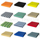 WATERPROOF Chair Cushion Seat Pads OUTDOOR Tie On Garden Patio REMOVABLE COVER!