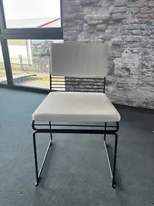 Juego de asiento y cojín trasero de cuero auténtico adecuado para silla de comedor HAY-Hee blanco - Imagen 1 de 21