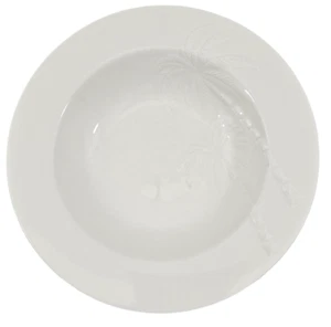 Oneida Palm Springs Palmenrand 9" Steinzeug Suppe Salat Schüsseln - 2er Set - Bild 1 von 14