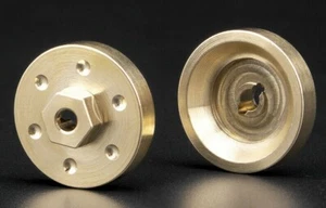 For Axial SCX24 Upgrade METAL Brass HUBS 6.8g Each (2) - Picture 1 of 5