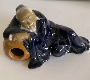 Ceramica Shiwan ~ Uomo di fango cinese ~ Statuina - Foto 1 di 6