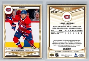 2024-25 Upper Deck Lane Hutson OPC Glossy #50 Gold Rookie RC - Picture 1 of 1