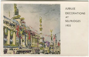 Jubiläumsdekorationen, Selfridges, 1935 - London Werbepostkarte - Bild 1 von 2