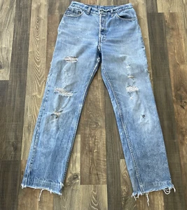 Levi's 501 (26501-0158) Made in USA Distressed/Stains size 13 M (W28 L29) - Picture 1 of 17