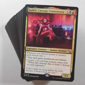 MTG MKM Commander Judith Carnage Connoisseur EDH Deck - Picture 1 of 7