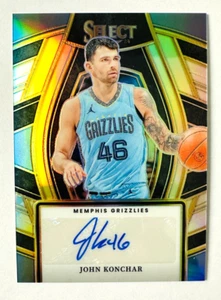 2023-24 Panini Select John Konchar AUTO Card SILVER Prizm Grizzlies! - Bild 1 von 3