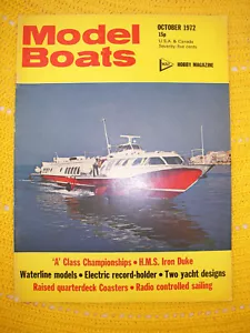 Model Boats Magazine October 1972 Used good condition drawing of Cinque & Kerang - Picture 1 of 3
