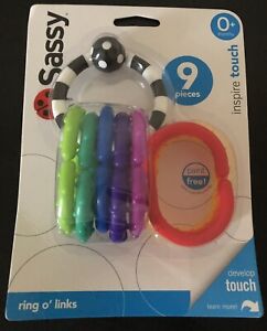 NEW in Packaging Baby 0+ Months Learning Toy “Ring O’ Links” For Touch, Colors