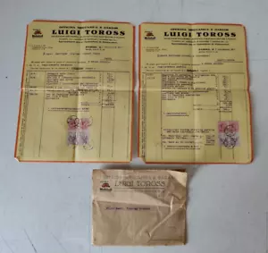 RECHNUNG LUIGI TOROSS EPOCHE FRÜHE 900 - MECHANISCHE WERKSTATT - PARMA - Bild 1 von 8