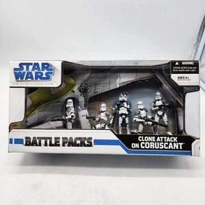Star Wars Legacy Collection Battle Pack Clone Attack on Coruscant Action Figures - Picture 1 of 10