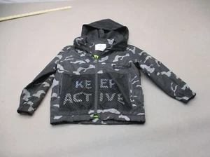 ZARA KIDS Size 6 Kids Boys Camo Full ZipHood Zip Pocket Athletic Jacket 815 - Picture 1 of 8