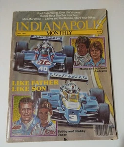 Vintage Indianapolis Monatszeitschrift Mai 1982 Ausgabe mit Andretti & Unser - Bild 1 von 11