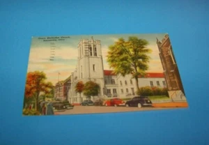 Grace Methodist Church  Zanesville, Ohio Vintage Postcard 1949 - Picture 1 of 2