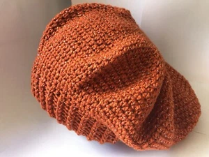 Handmade Crochet Slouch Beanie - Picture 1 of 2