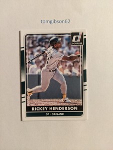 2016 Panini Donruss Rickey Henderson #184 Free Shipping