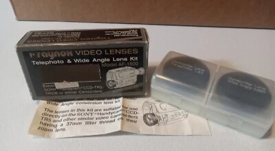 Raynox Telephoto & Wide Angle Lens Kit Sony Handycam CCD-TR5 TR55E Camcorders + - Image 1 of 4