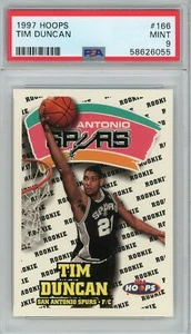 1997 Hoops #166 Tim Duncan PSA 9 - Picture 1 of 2
