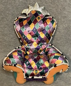 VTG Dreamtastic Groovy Girls Furniture Throne Chair Plush Retro Colorful HTF - Picture 1 of 7