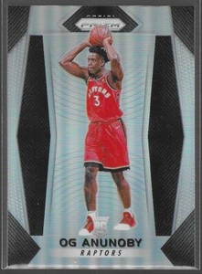 2017-18 Panini Prizm Silver Prizm OG Anunoby #38 Rookie RC Raptors