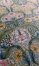 Sanderson William Morris ‘Myrtle’ Sage Green, Blue&Pink floral cotton 50 X 50cm