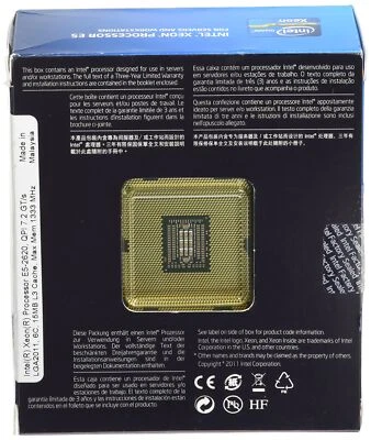 Intel Xeon 6C E5 2620 2.0 GHz 6 LGA 2011 Processor BX80621E52620 - Image 1 of 3
