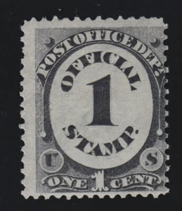 US O47 1c Post Office Department Official Mint VG-F OG H SCV $25 - Picture 1 of 2