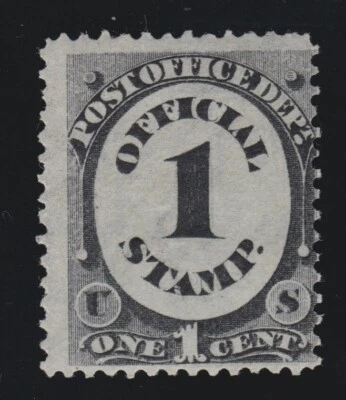 US O47 1c Post Office Department Official Mint VG-F OG H SCV $25 - Image 1 of 2